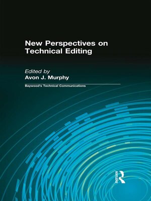 cover image of New Perspectives on Technical Editing